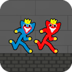 Red and Blue Stickman Huggy 2